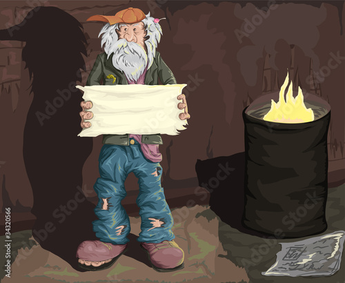 Homeless man