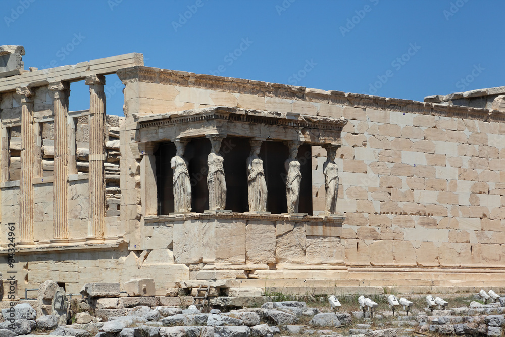 The Erechtheum at the Acropolis, Athens - Greece