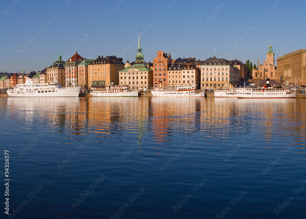 Stockholm Old Town waterfront.