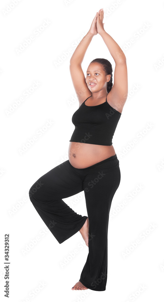 Pregnant african woman