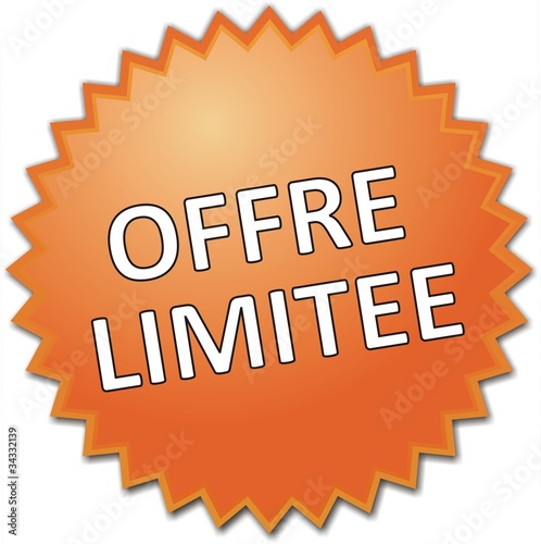 étiquette offre limitée