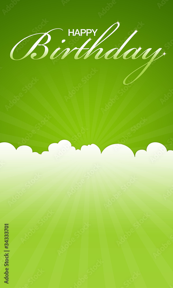 Naklejka premium Happy Birthday Day Card