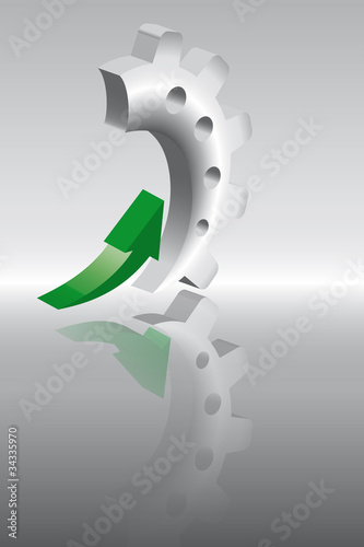 Beschleunigung grün