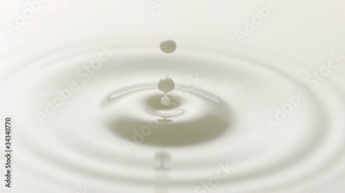 Close up of milk dropping photo