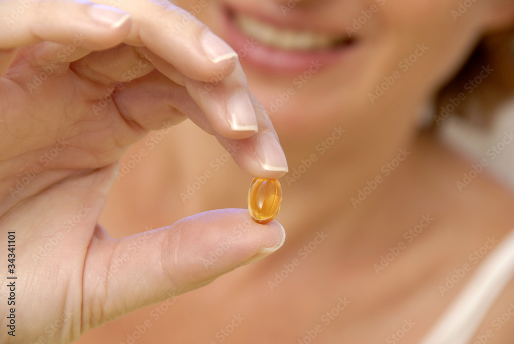 Foto femme vitamine