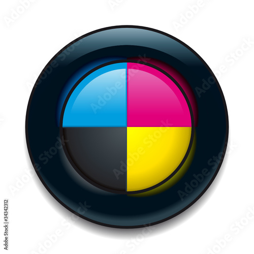 Icône concept CMJN /CMYK