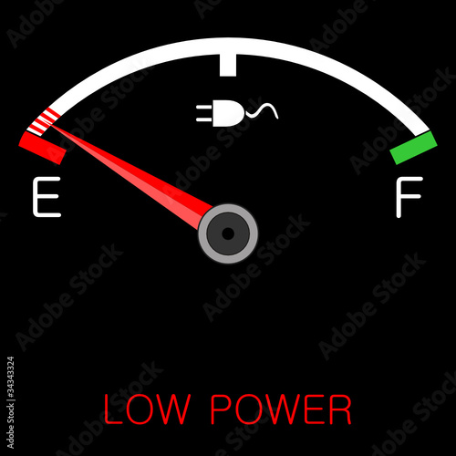 leere Tankanzeige, Elektroantrieb