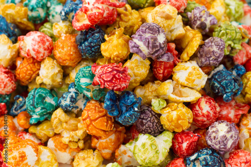 caramel colorful popcorn