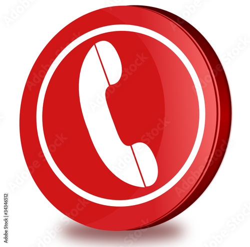 Phone glossy icon