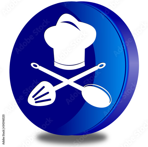 Chef glossy icon