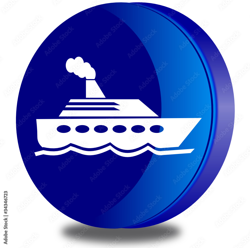 Ship glossy icon Ship glossy icon