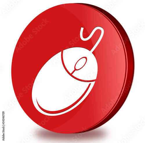 Mouse glossy icon
