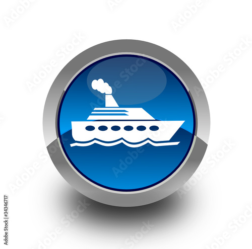 Ship glossy icon