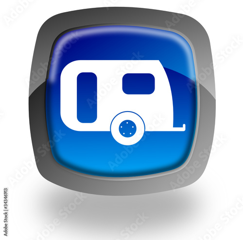 Roulotte glossy icon