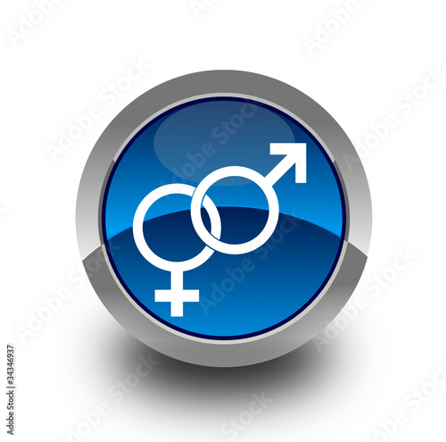 Couple glossy icon
