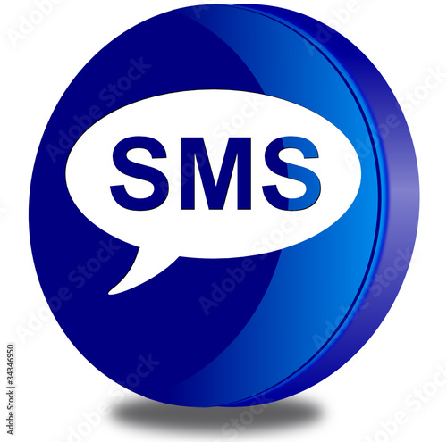 Sms glossy icon