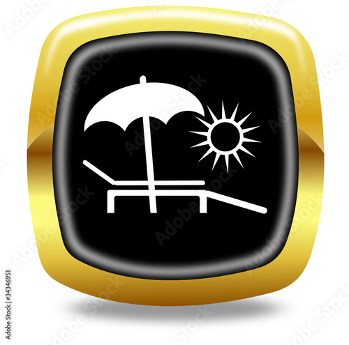 Summer glossy icon