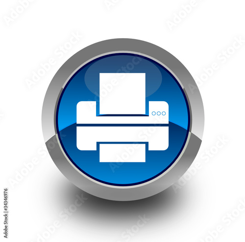 Printer glossy icon