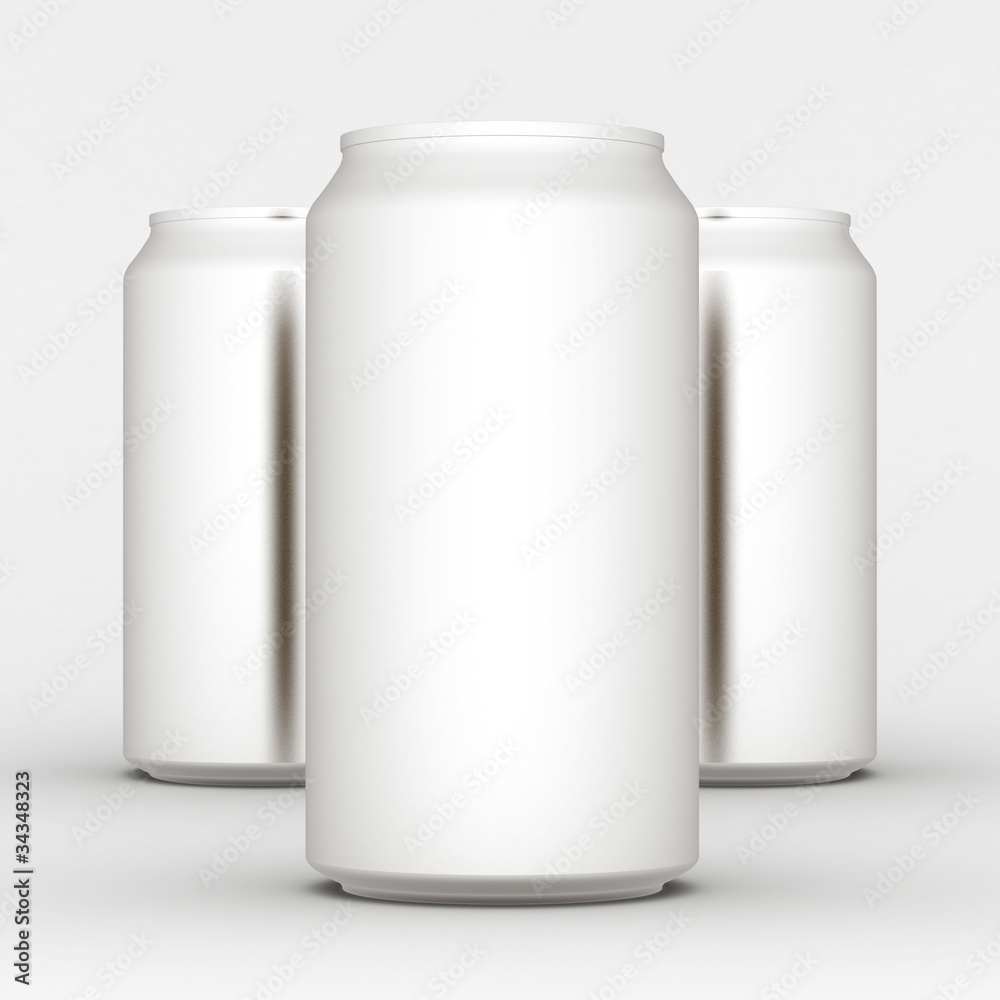 Image sealed aluminum can with a drink Image sealed aluminum can with a drink