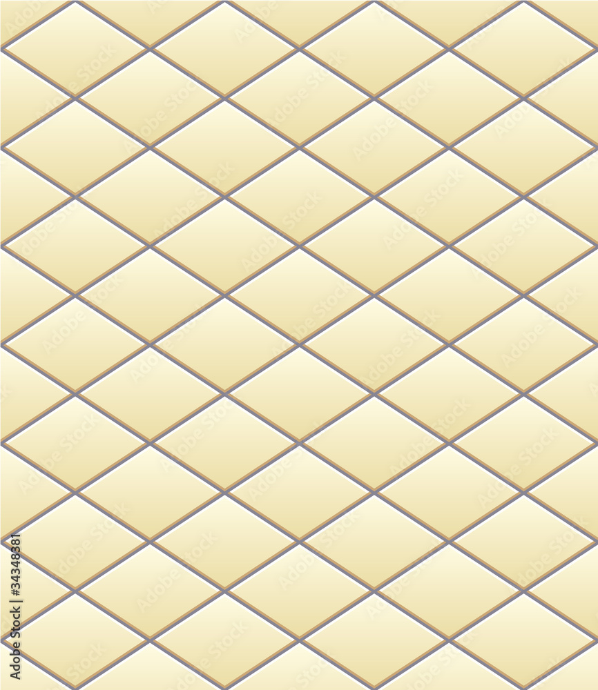 Vector pattern of diamonds beige tile Vector pattern of diamonds beige tile