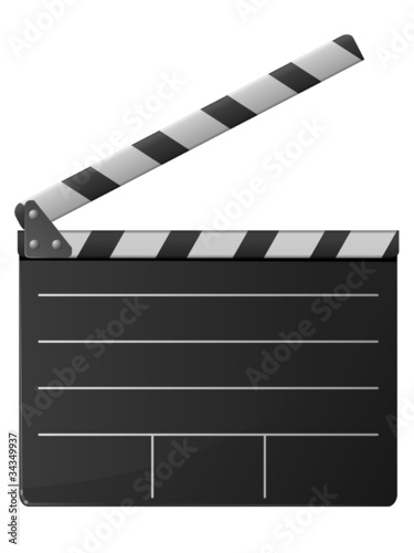 cinema clapper. vector