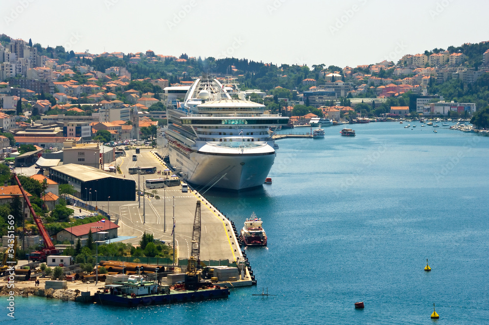 Big ship in the port