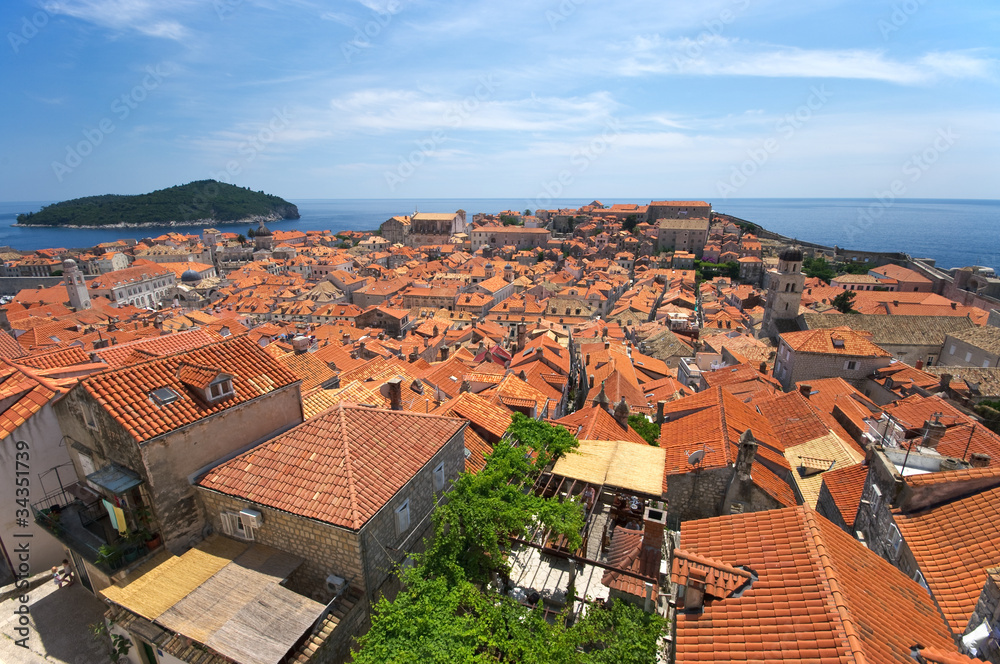 Cityscape of Dubrovnik, Croatia