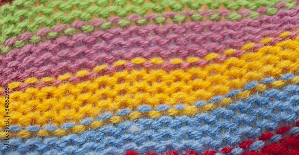 Striped Knit Fabric Texture Background Striped Knit Fabric Texture Background