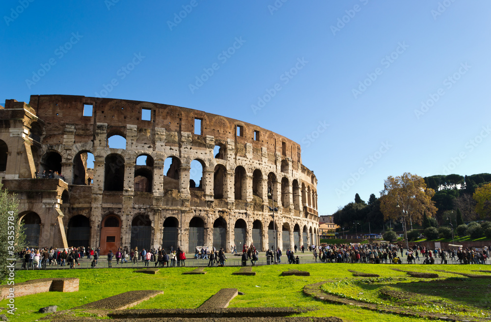 Crowd at Colosseum