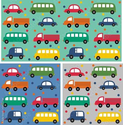 seamless car pattern