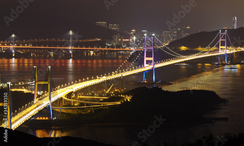 Photography Tsing Ma Bridge in Hong Kong