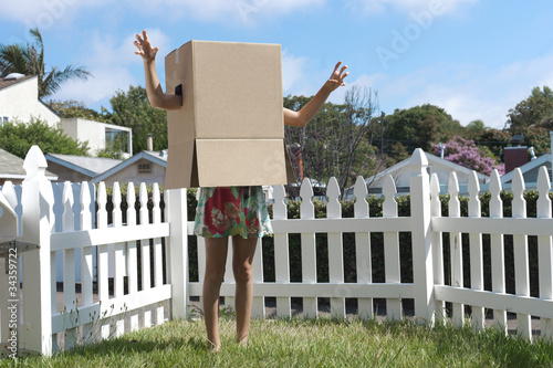 Cardboard box monster (blank version, draw your own face)