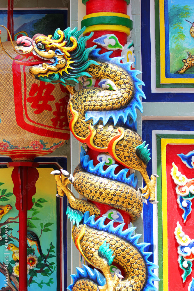 Fototapeta premium Chinese temple, Thailand.