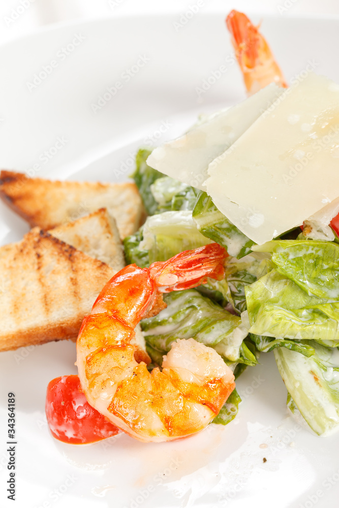 shrimps with vegetables