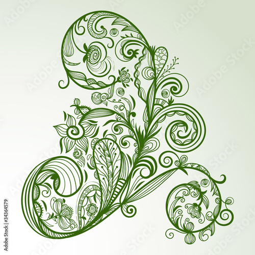 vector floral design element