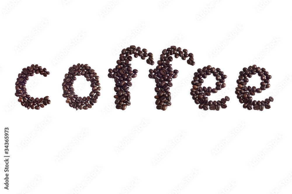 label coffee on a white background label coffee on a white background