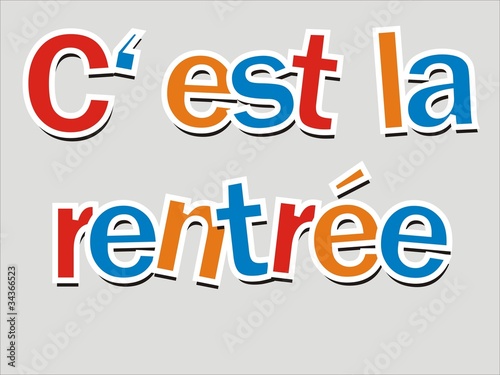 c'est  la rentrée
