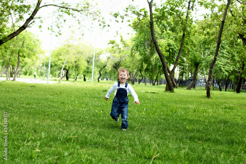Portrait of a boy in the park