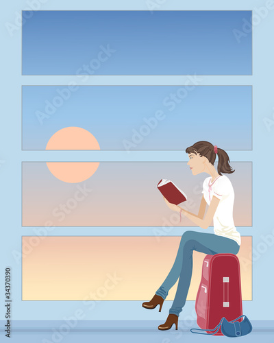 waiting for a plane