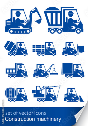 construction machinery vector