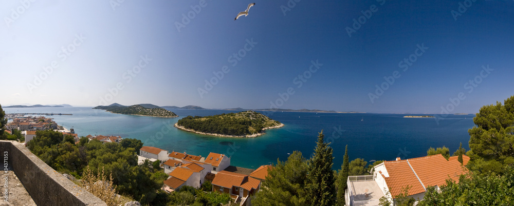 Naklejka premium Tribunj panorama