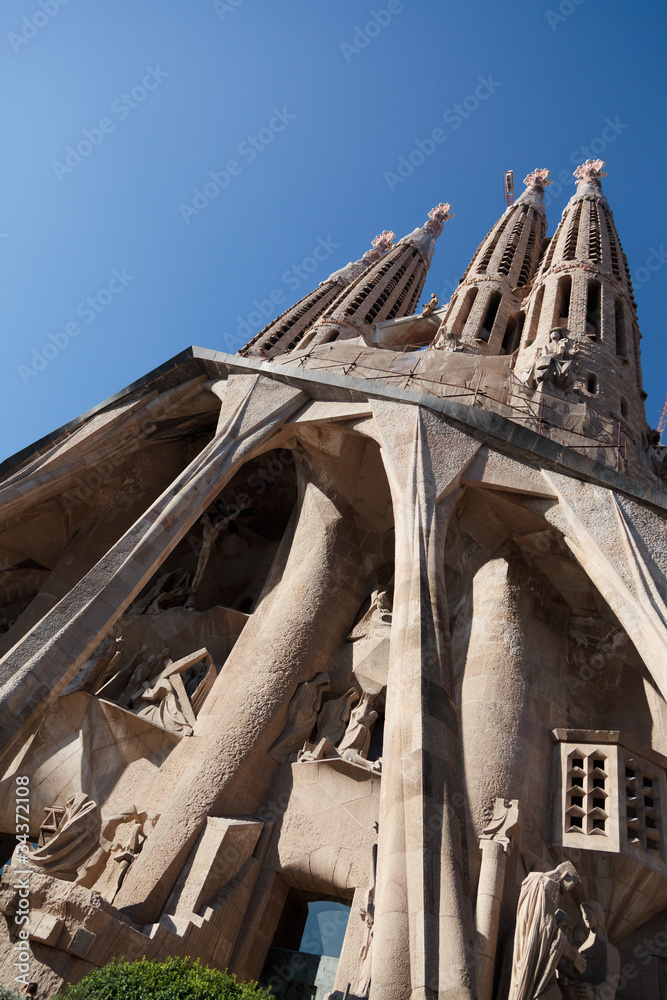 La Sagrada Familia - the impressive cathedral designed by Gaudi