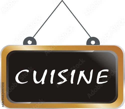 pancarte bois cuisine