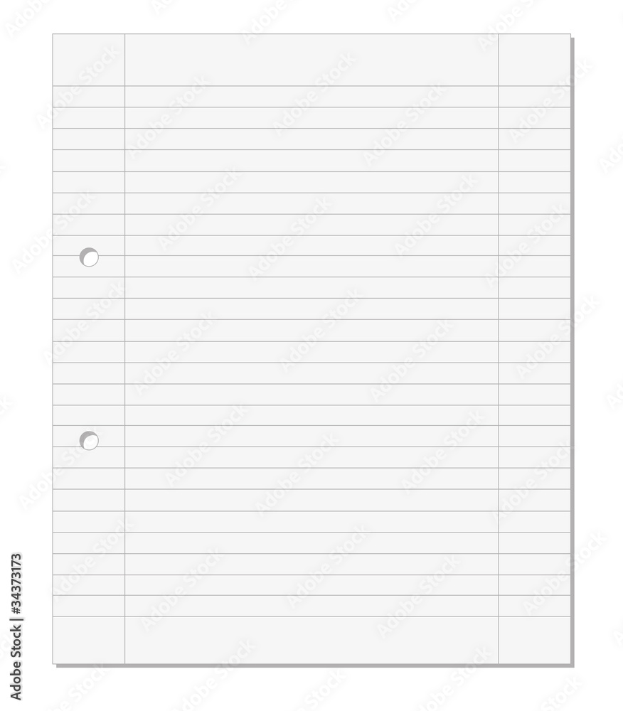 DIN A4 Blatt Stock-Vektorgrafik | Adobe Stock