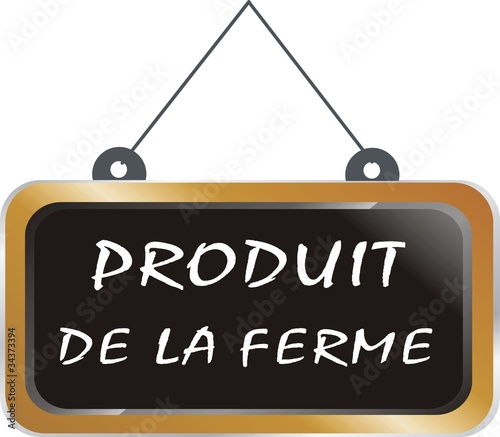 pancarte bois produit de la ferme