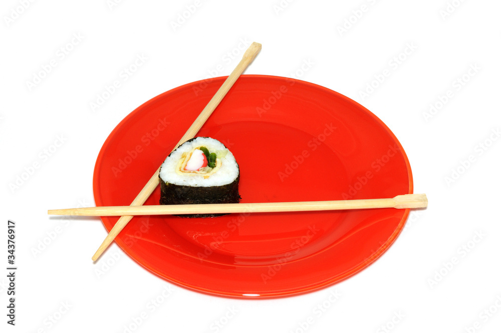 Japanese sushi with crabs Japanese sushi with crabs