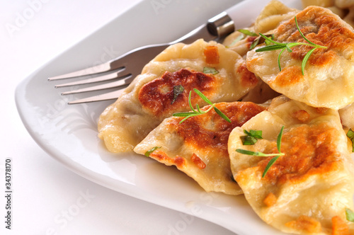 Obraz na płótnie Pierogi - danie wigilijne w salonie