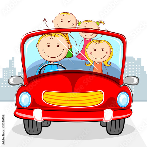 Family in Car