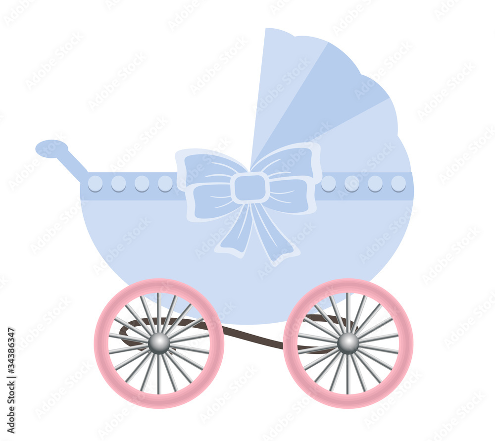 Retro children’s carriage