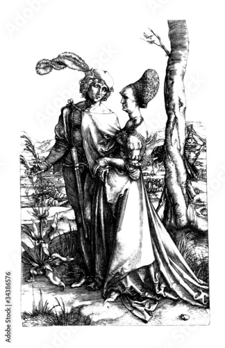 Bilde på lerret Pair 15th-16th